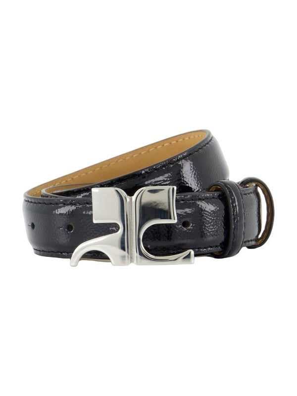 Courrèges Black Leather Belts