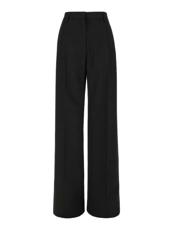 Black Wool Tailored Pants