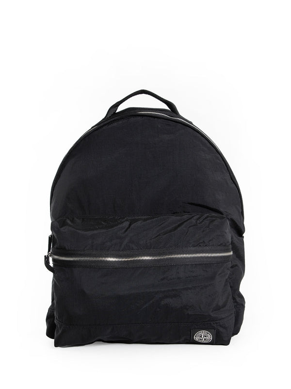 Stone Island Black Backpack