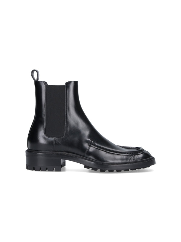 Saint Laurent Black Chelsea Boots