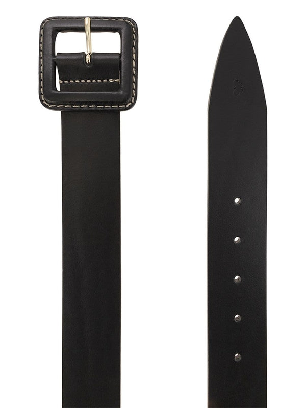 Gerard Stitch Buckle Leather Belt