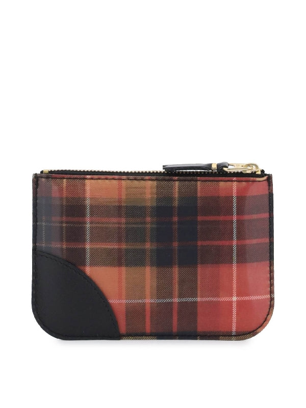 Check Pattern Pouch Wallet - Jente