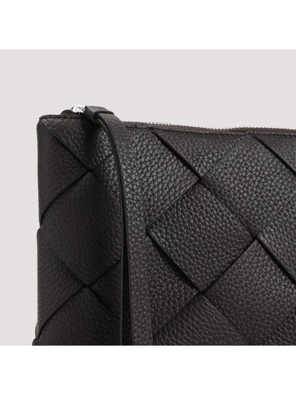 Diago Intrecciato Calfskin Clutch Bag