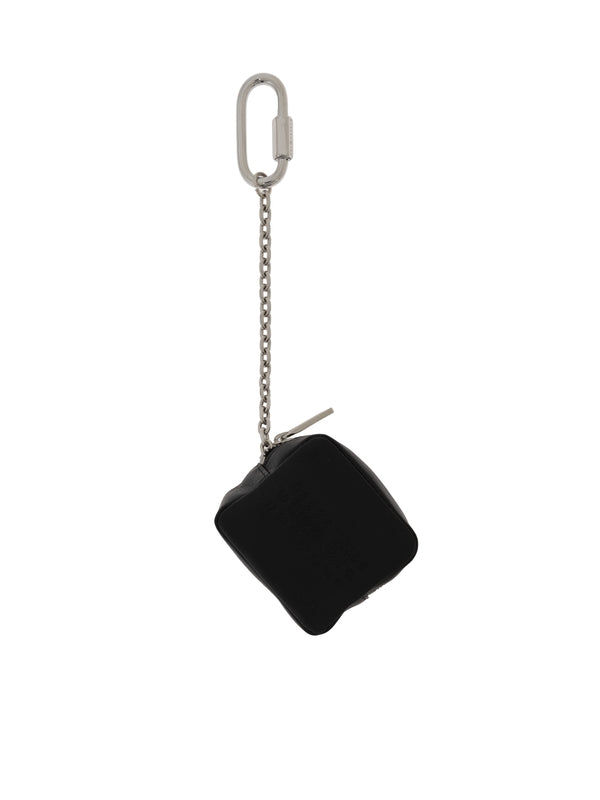 Number Logo Leather Pouch Keyring