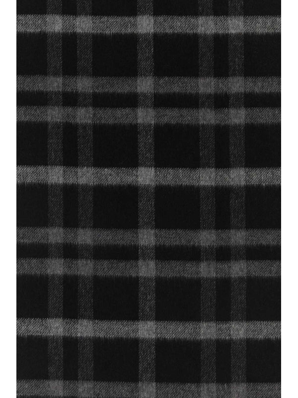 Saint Laurent Black Wool Mufflers