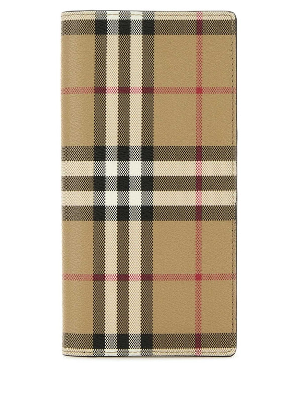 Vintage Check Flap Long Wallet