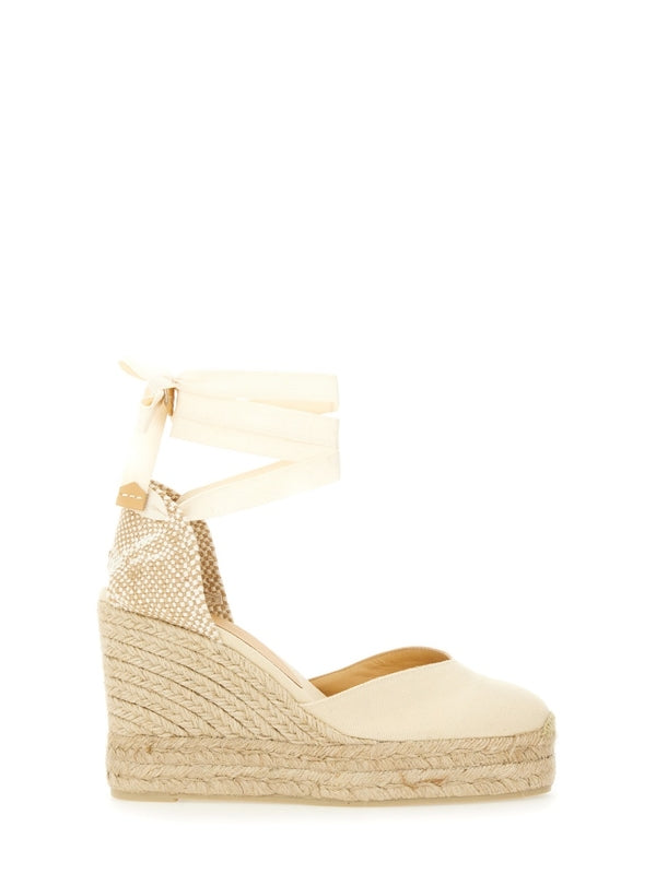 Castañer Ivory Wedge Sandals