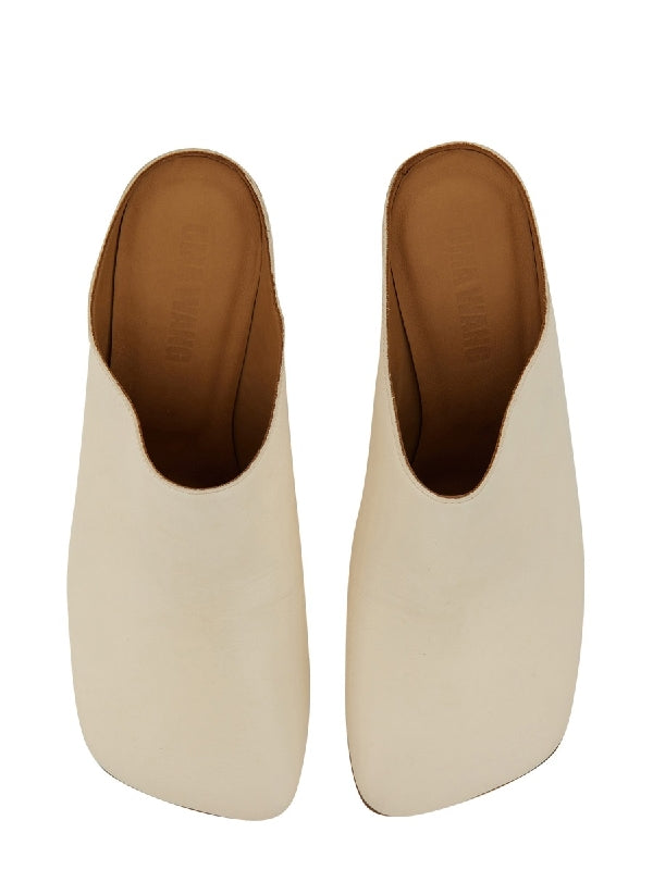 White Calfskin Sandals