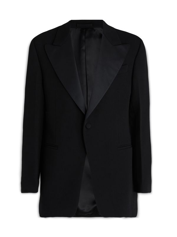 Wide Lapel Single Breasted Jacket