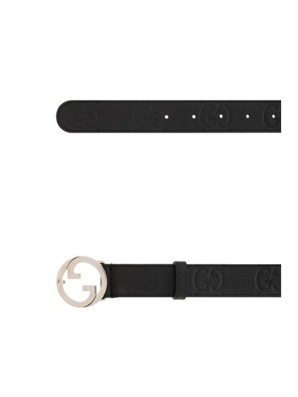 Blondie Logo Leather Belt