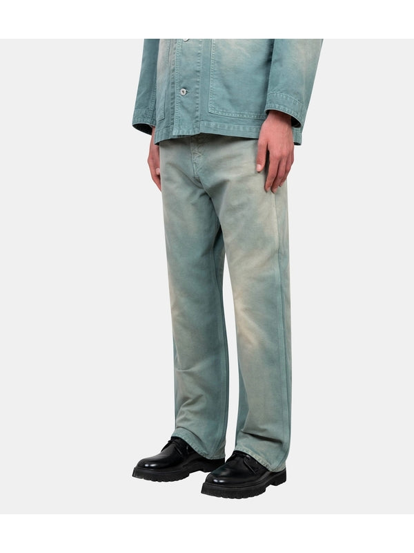 Auralee Organic Cotton Duck Green Pants