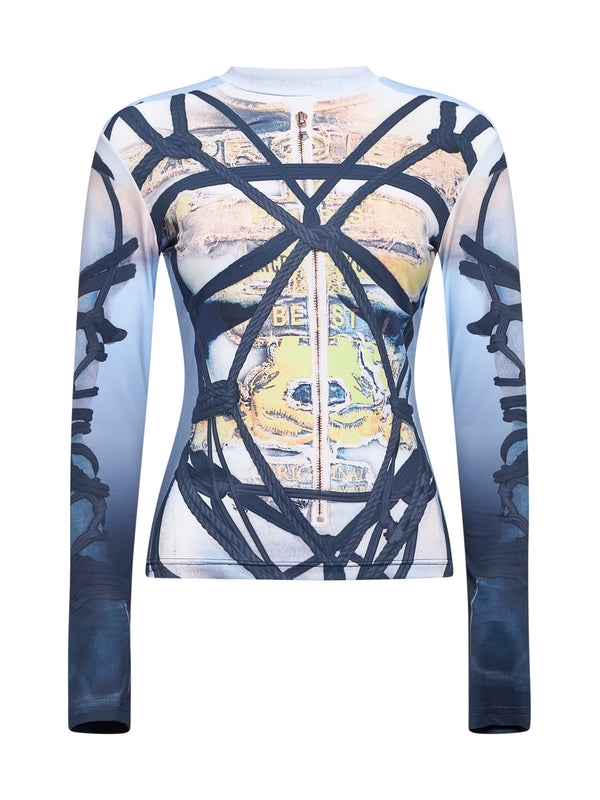 All-Over Printing Long Sleeve
  Top