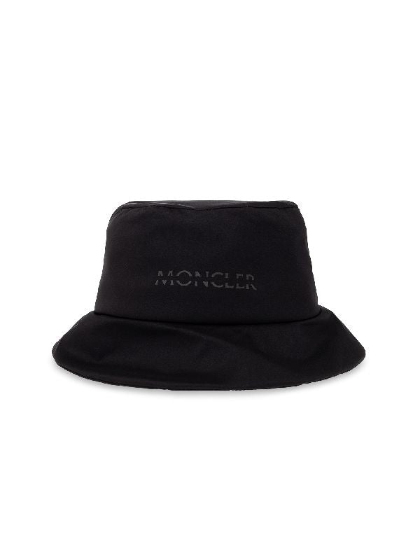 Logo Printed Nylon Bucket Hat