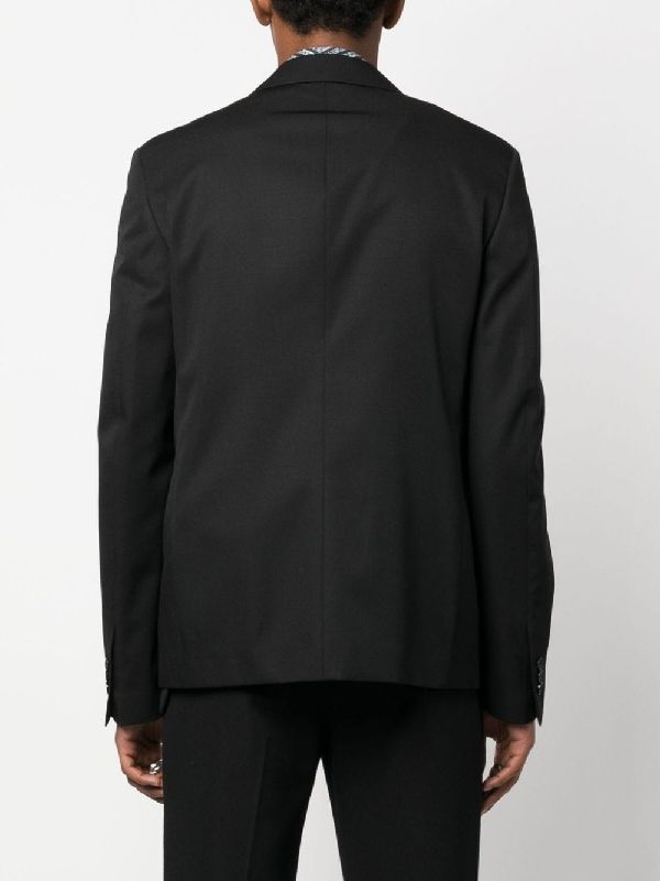 Black Single Wool Jacket