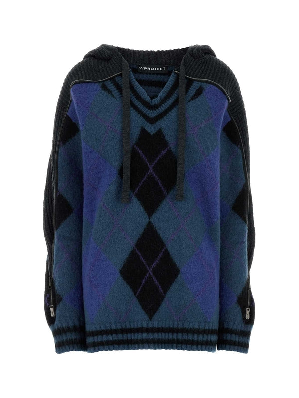 Y/Project Blue Hoodies