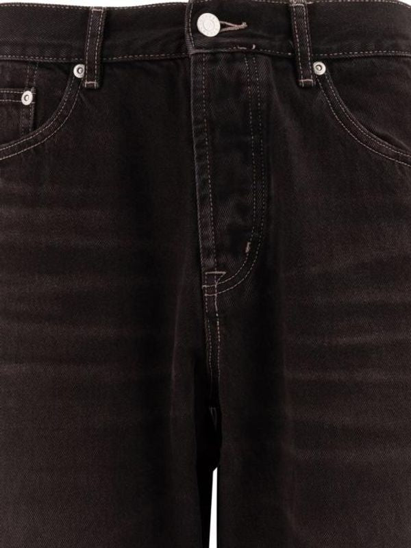 Back Logo Patch Washing Denim Pants