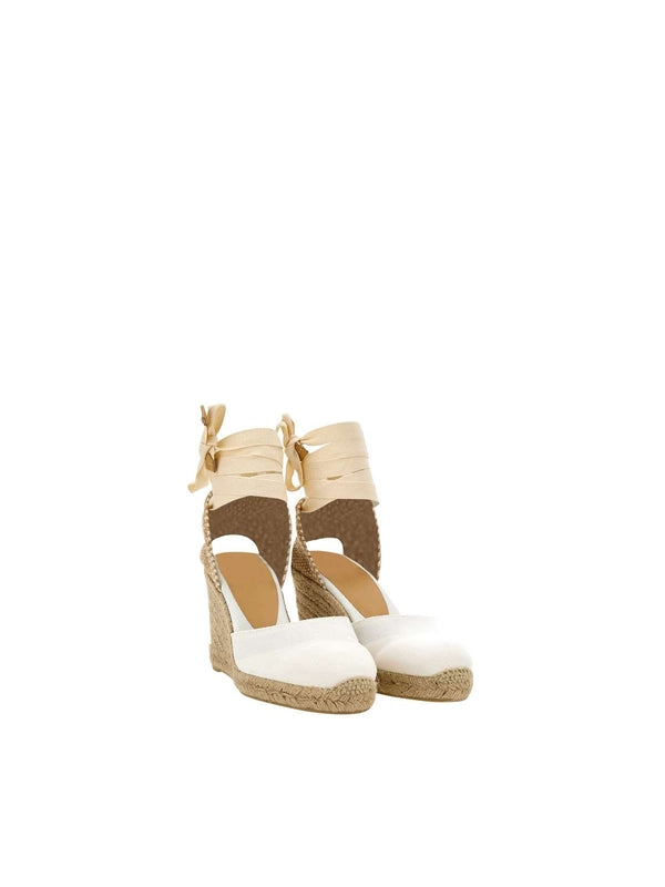 Castañer Ivory Wedge Sandals