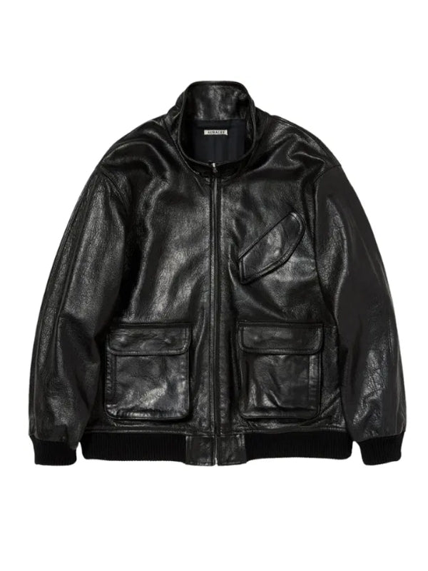 Lamb Leather Zip Blouson