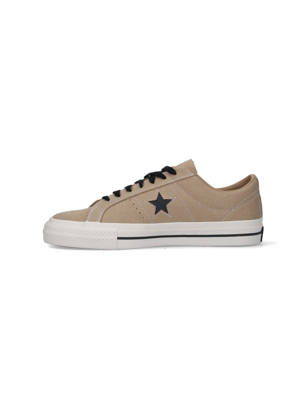 Converse Beige Low Top Sneakers