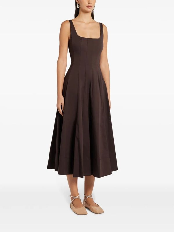 Wells Pleats Sleeveless Dress