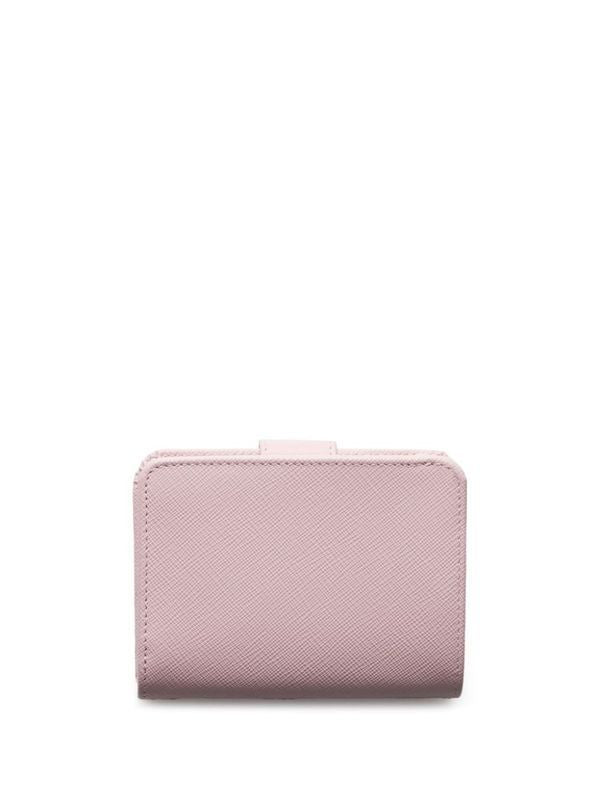 Triangle Logo Strap Leather Wallet