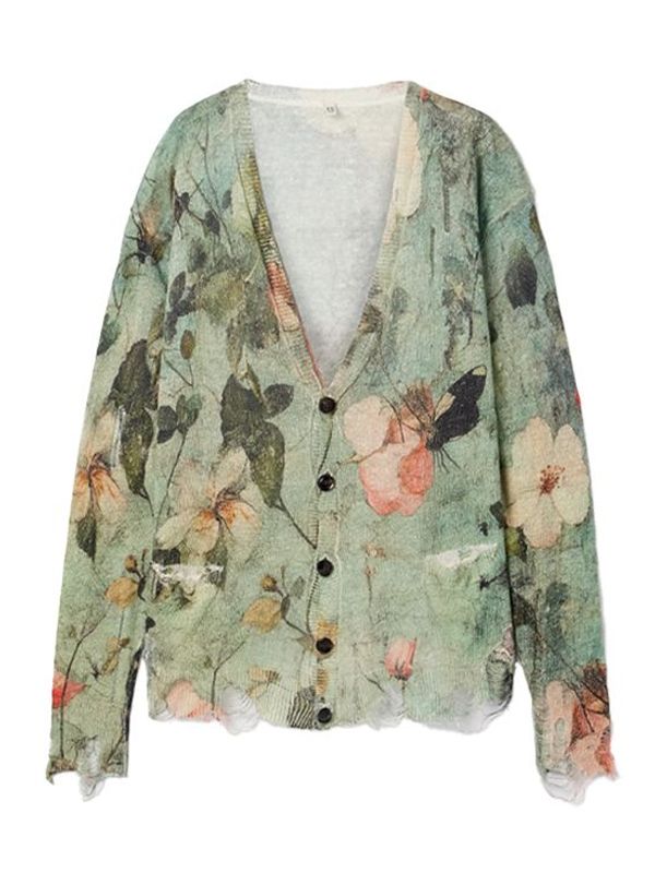 BOYFRIEND Distressed Cardigan