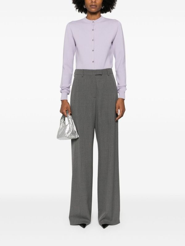 Wool Blend Tailored Pants