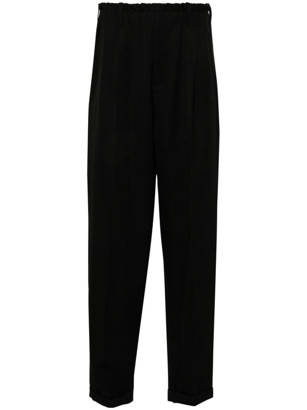 Pleated Banding Wool Pants