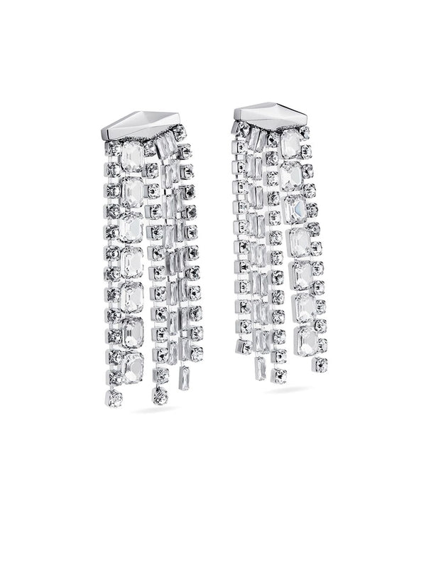 Zandra Crystal Tassel Earrings