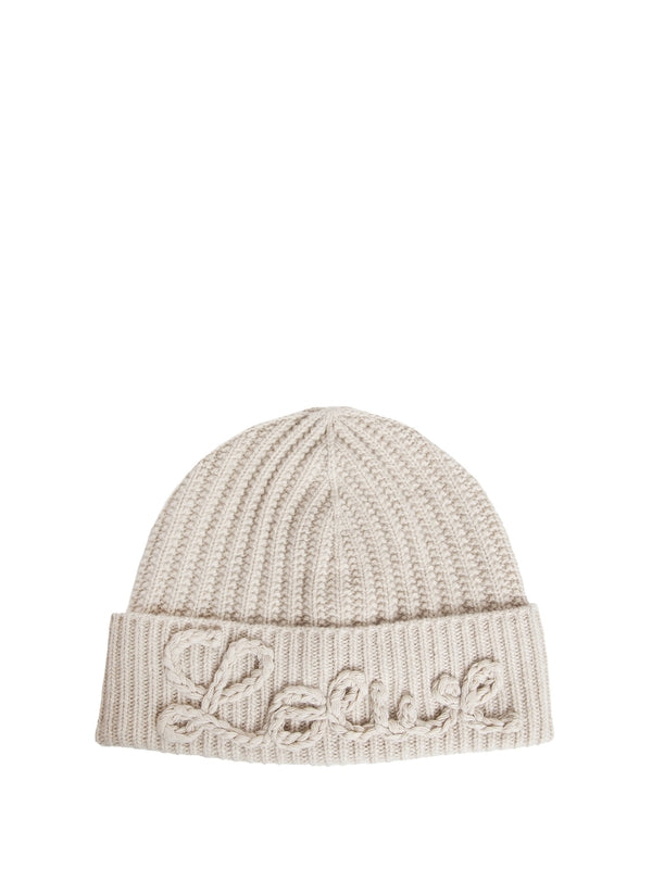 Logo Detail Wool Beanie