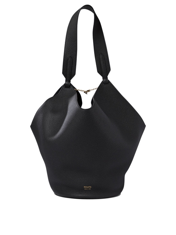 Lotus Leather Small Tote Bag