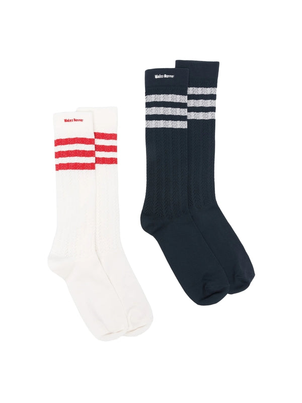 Wales Bonner White Blue Socks