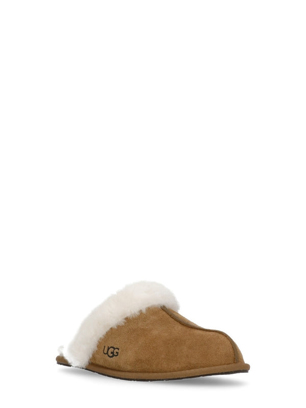 Scuffette Shearling Suede Bloafer