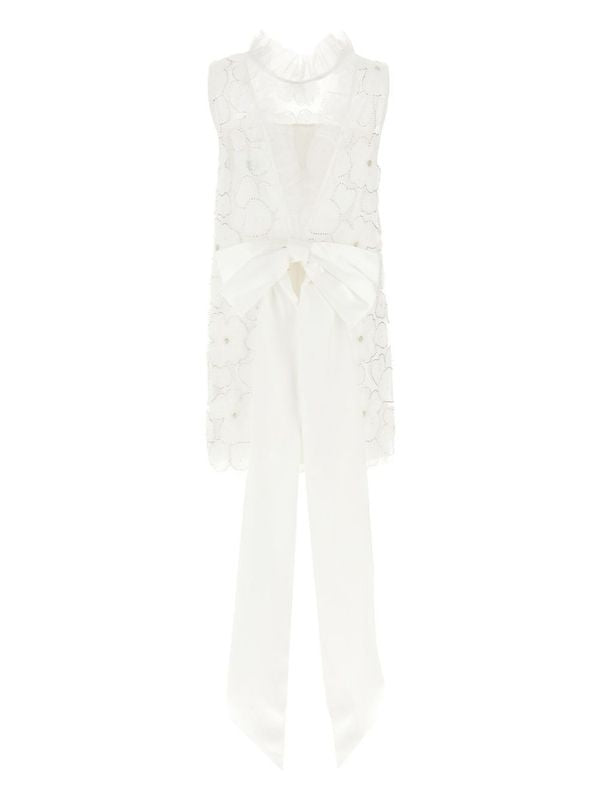 Allover Flower Jacquard Mini
  Dress