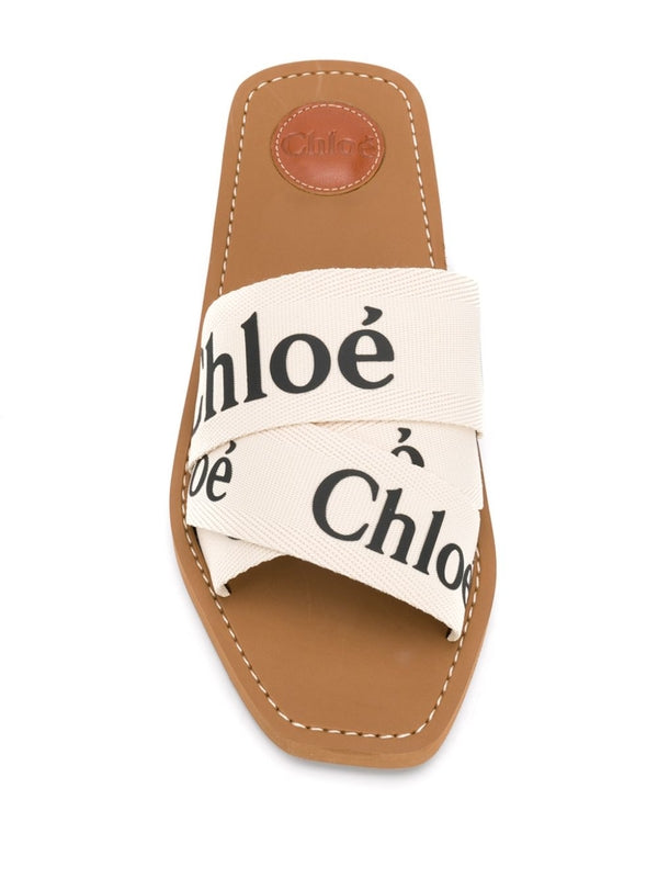 Chloe Ivory Slides