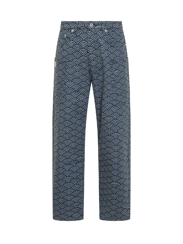 青海波モンキーコンバットデニム