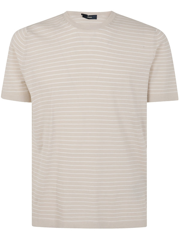 Stripe Cotton Short-Sleeve T-Shirt