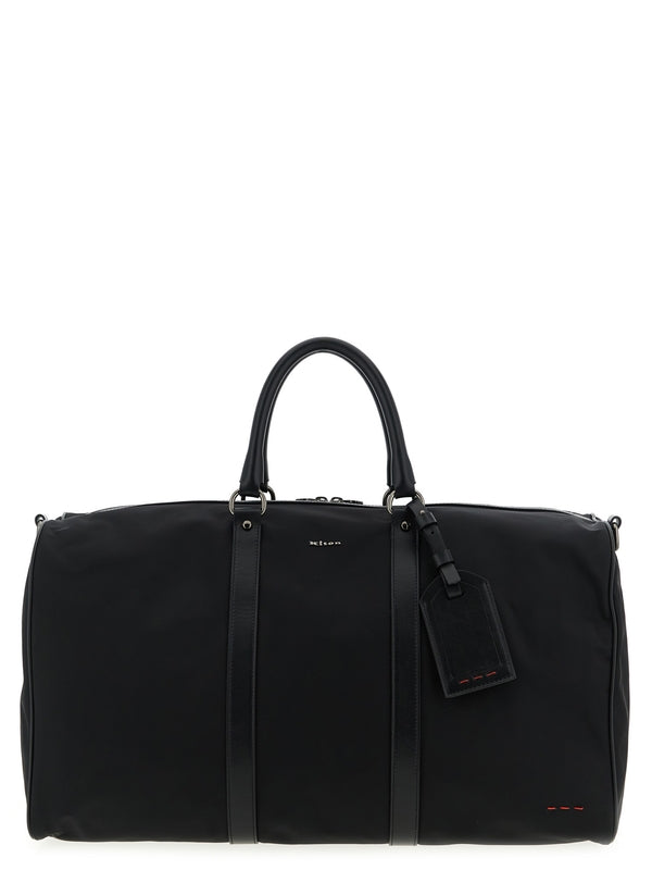 Kiton Black Boston Bags