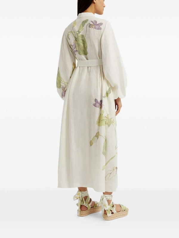 Erdem White Long Dress