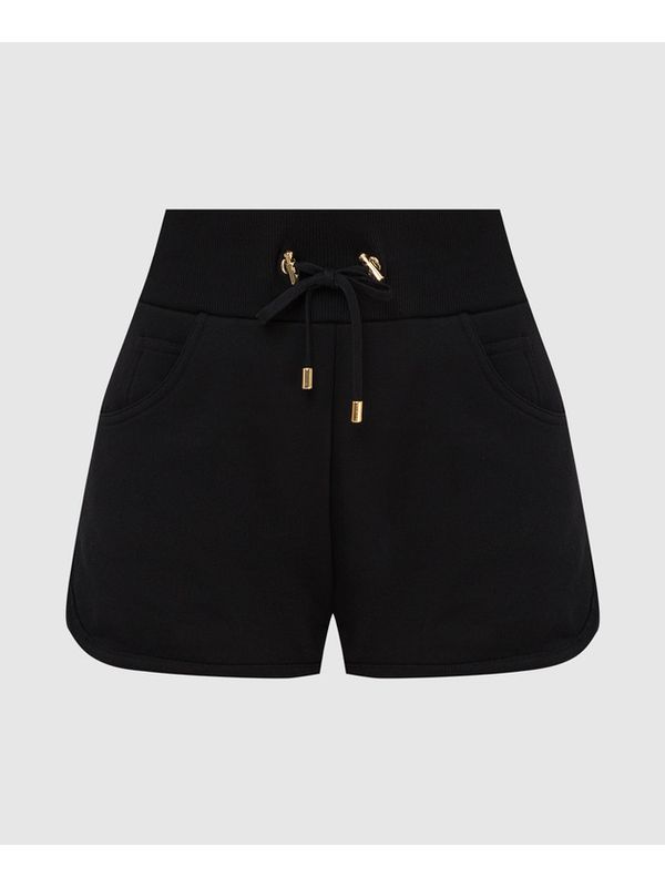 Back Logo Drawstring Cotton Shorts