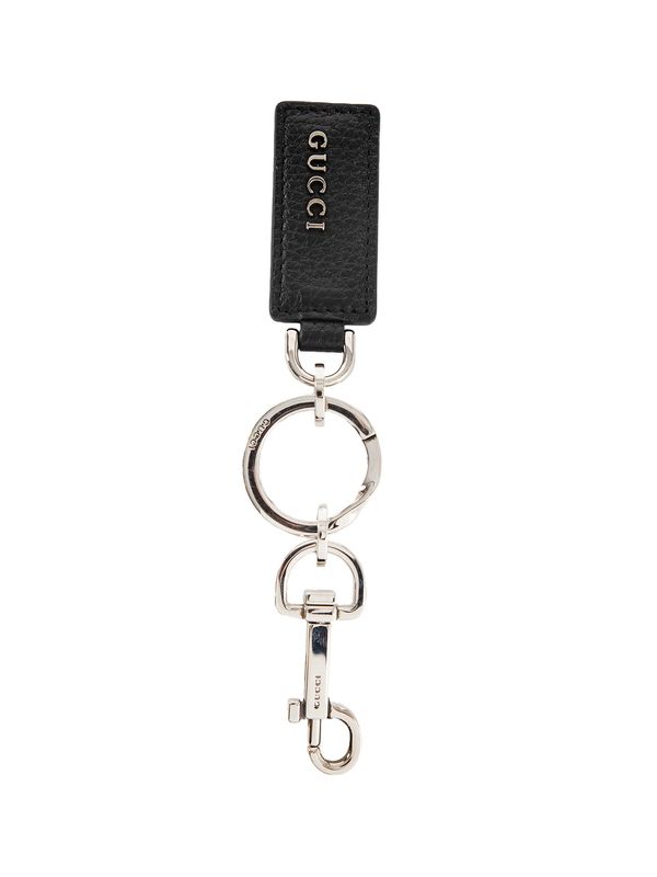 Logo Leather Key Ring