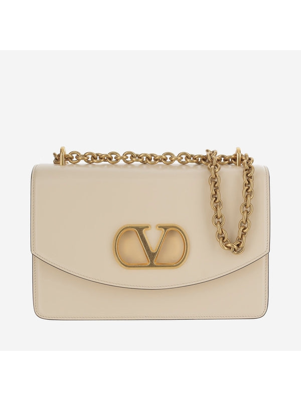 Vain Logo Buckle Chain Shoulder Bag