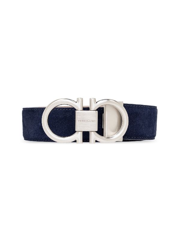 Gancini Buckle Leather Belt