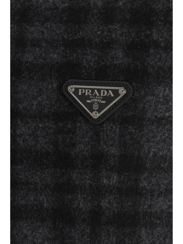 トライアングルロゴチェックベストジャケット