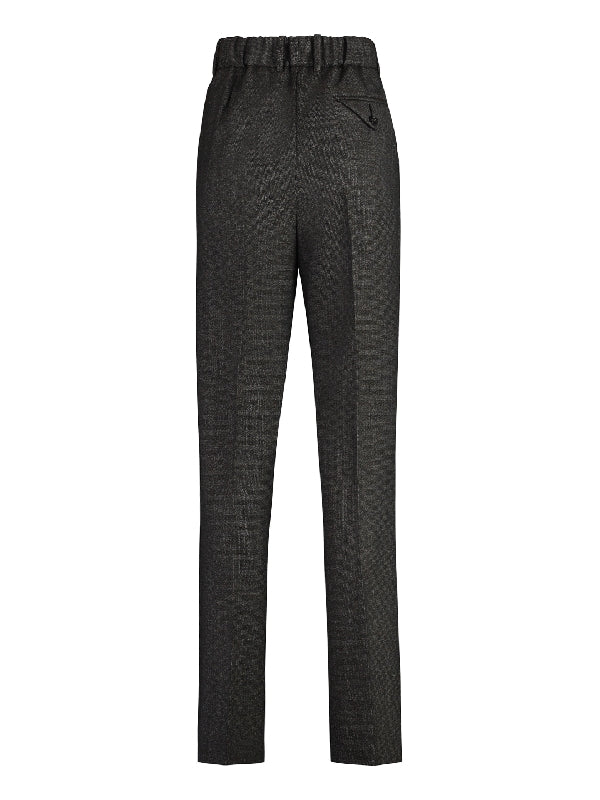 Wool Straight Pants