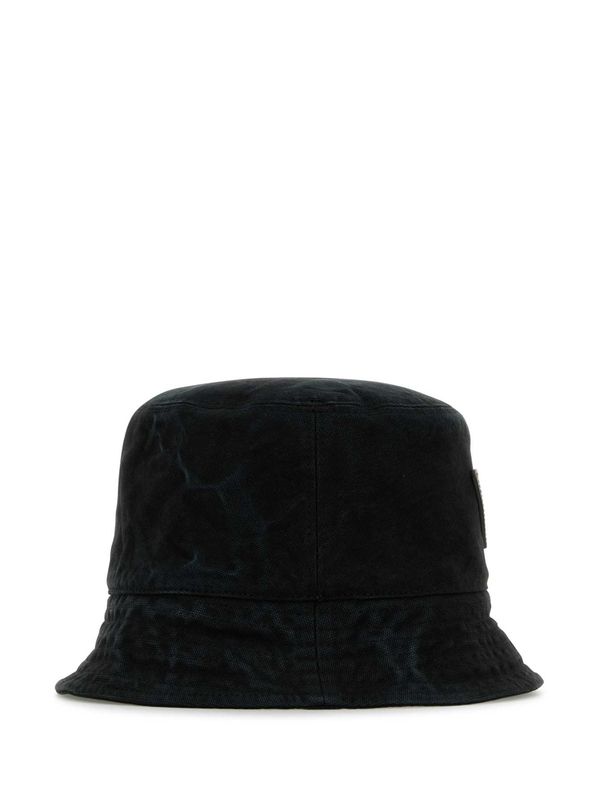 Triangle Logo Patch Cotton Bucket Hat