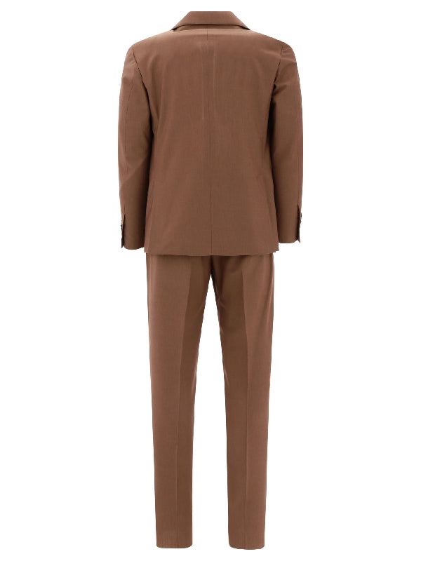 Wool Cotton Single Breasted Suit