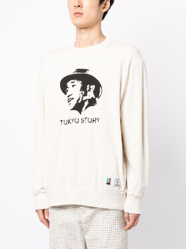 Graphic Print Cotton Sweatshirt