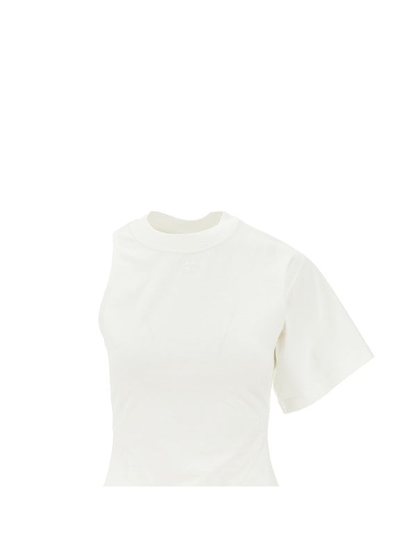 Scuba Logo Embossed Cotton Short-sleeve T-shirt