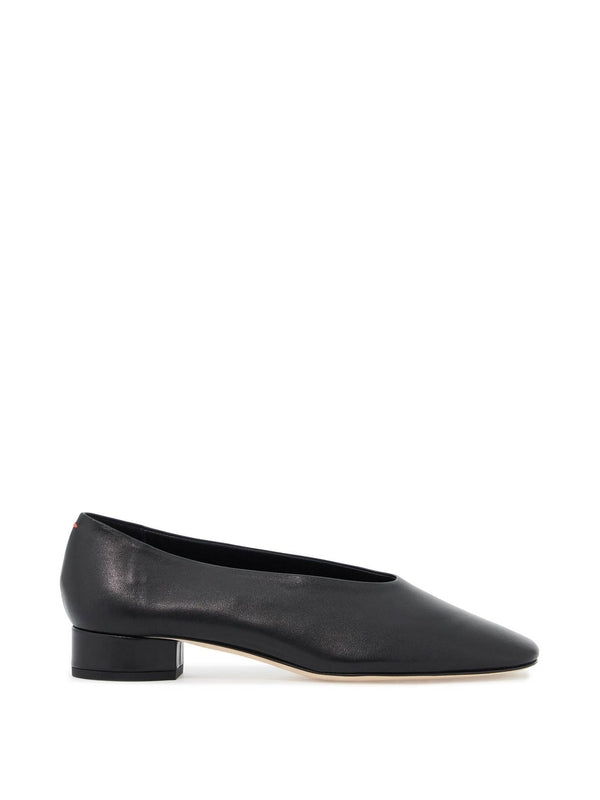 Delia Pointed Toe Leather Pumps